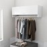 Armario de madera contrachapada blanco brillante 100x32,5x35
