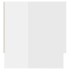 Armario de madera contrachapada blanco brillante 100x32,5x35