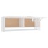 Armario de madera contrachapada blanco brillante 100x32,5x35