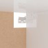 Armario de madera contrachapada blanco brillante 100x32,5x35