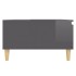 Mesa de centro madera contrachapada gris brillante 90x60x35