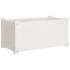 Jardineras 2 uds madera maciza de pino blanco 60x31x31