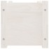 Jardineras 2 uds madera maciza de pino blanco 60x31x31