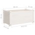 Jardineras 2 uds madera maciza de pino blanco 60x31x31