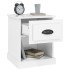 Mesitas de noche 2 uds madera blanco brillante 39x39x47,5