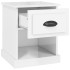 Mesitas de noche 2 uds madera blanco brillante 39x39x47,5