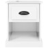Mesitas de noche 2 uds madera blanco brillante 39x39x47,5