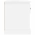 Mesitas de noche 2 uds madera blanco brillante 39x39x47,5