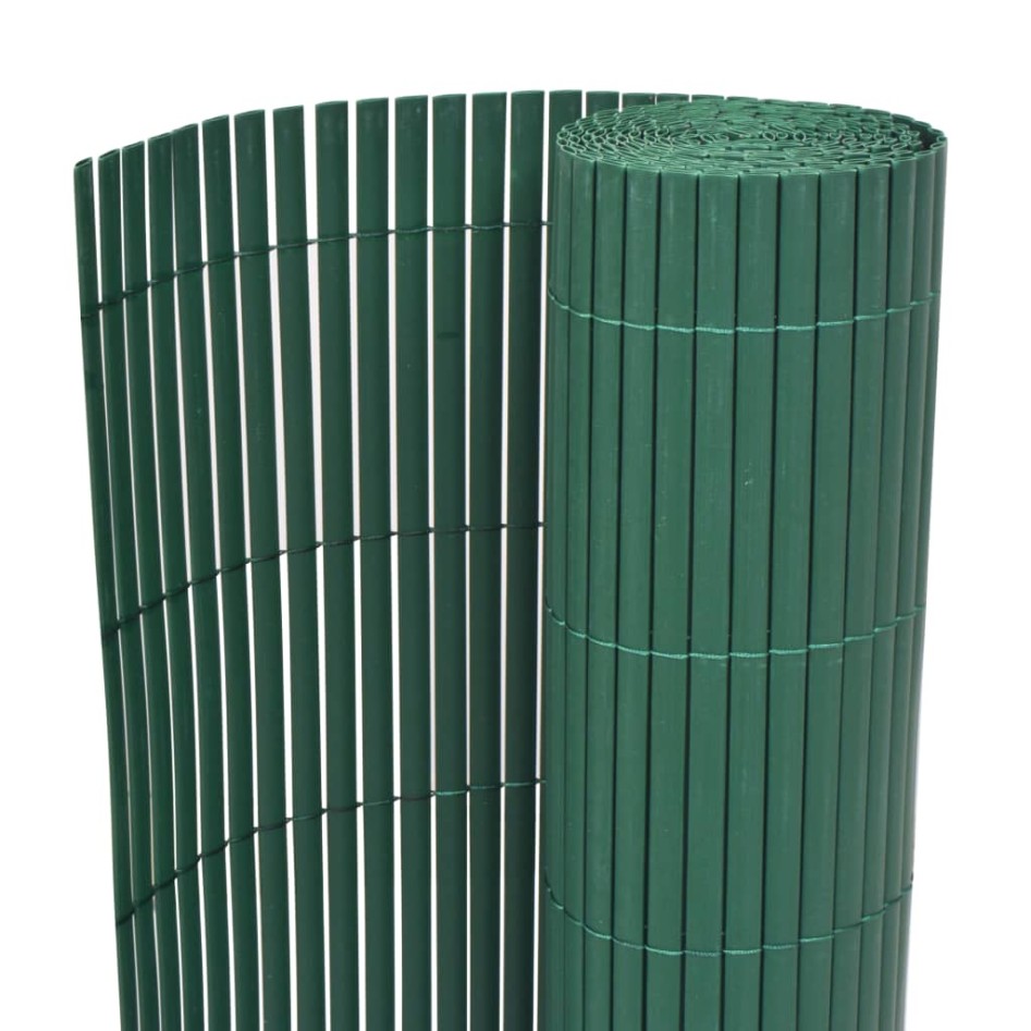 Valla de jardín de doble cara PVC verde 90x500