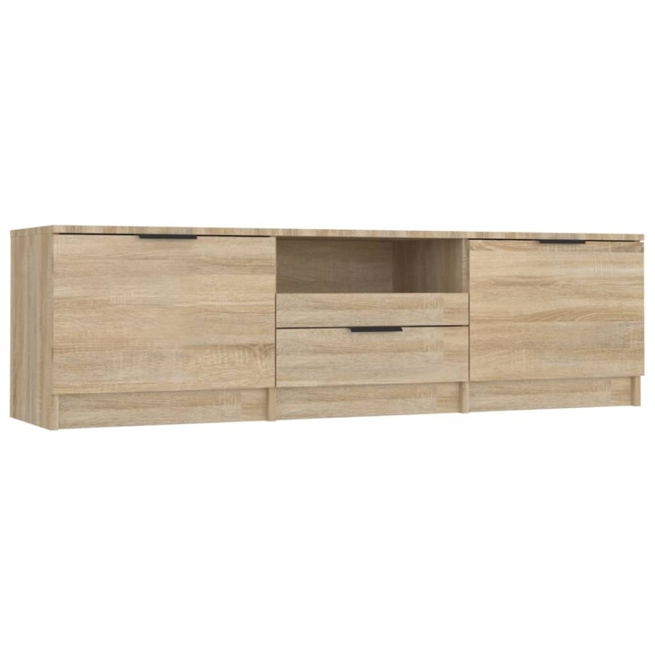 Mueble de TV madera contrachapada roble Sonoma 140x35x40