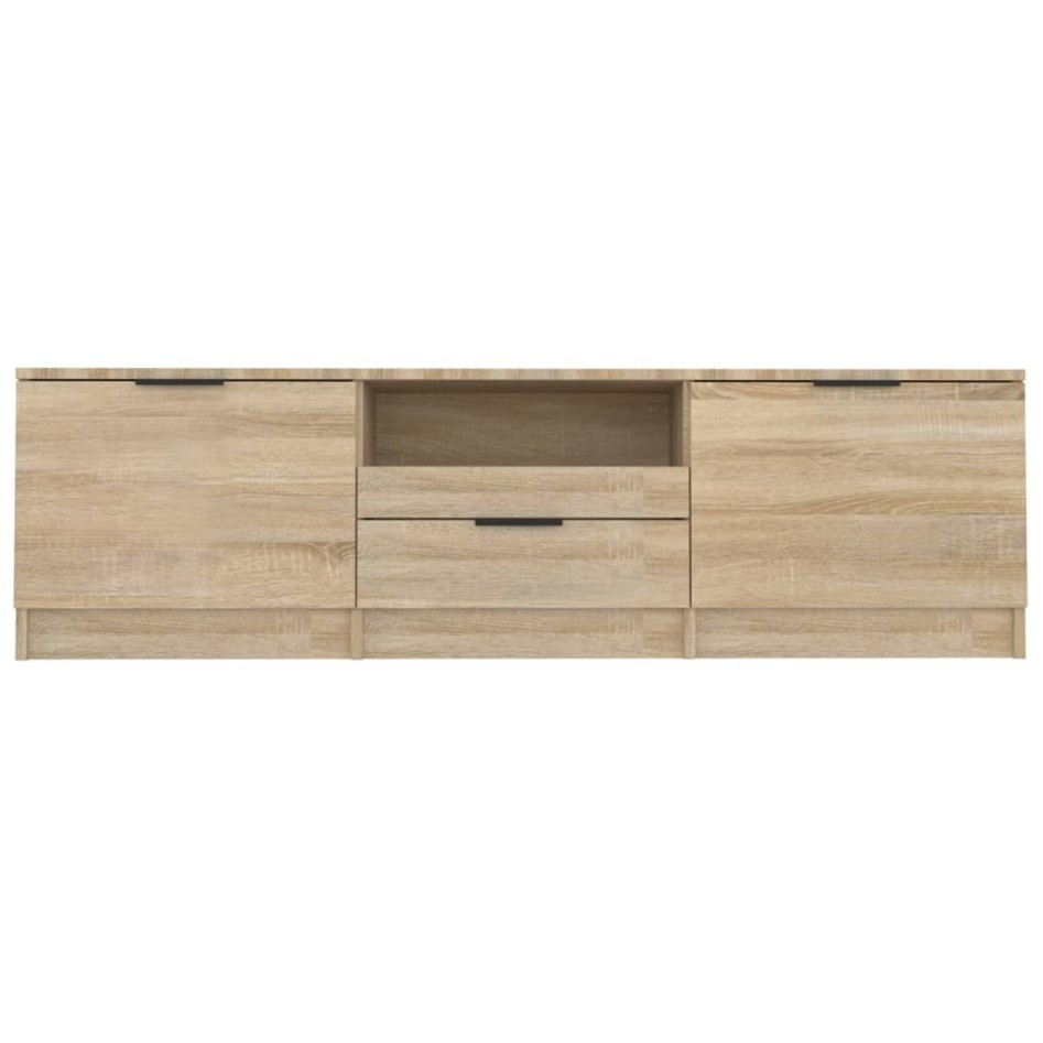 Mueble de TV madera contrachapada roble Sonoma 140x35x40