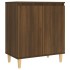 Aparador de madera contrachapada roble marrón 60x35x70