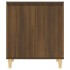 Aparador de madera contrachapada roble marrón 60x35x70