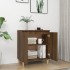 Aparador de madera contrachapada roble marrón 60x35x70