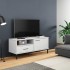 Mueble de TV con patas de metal OSLO madera maciza pino