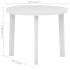 Mesa de jardín de plástico blanco 89
