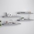 Estantes flotantes de pared 4 uds MDF gris 80x23,5x3,8