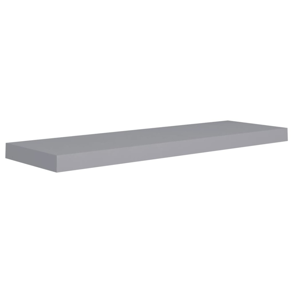 Estantes flotantes de pared 4 uds MDF gris 80x23,5x3,8