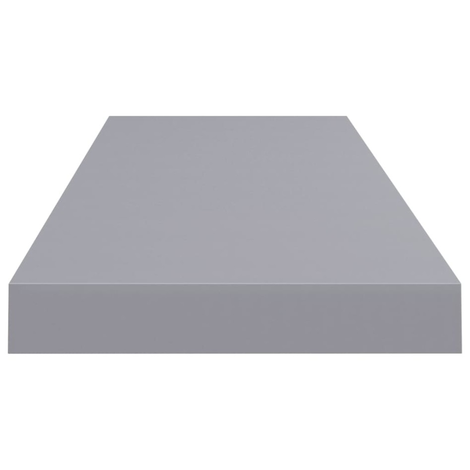 Estantes flotantes de pared 4 uds MDF gris 80x23,5x3,8