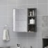 Armario espejo baño contrachapada gris hormigón 62,5x20,5x64