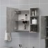 Armario espejo baño contrachapada gris hormigón 62,5x20,5x64