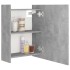 Armario espejo baño contrachapada gris hormigón 62,5x20,5x64