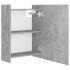 Armario espejo baño contrachapada gris hormigón 62,5x20,5x64