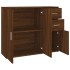 Aparador madera contrachapada roble marrón 91x29,5x75