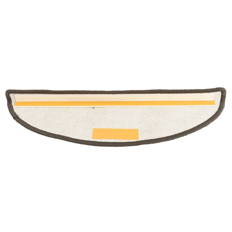 Alfombras de peldaños de escalera 15 uds antracita 56x17x3