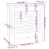 Cubierta para radiador MDF blanco 78