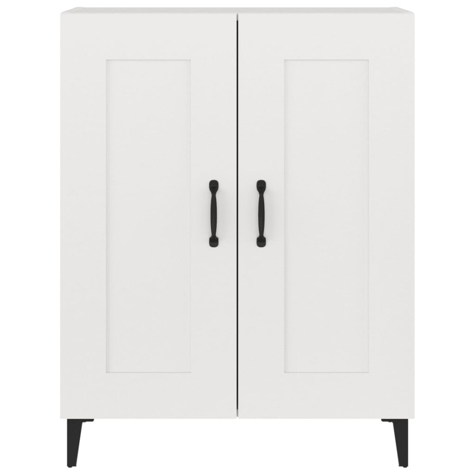 Aparador de madera contrachapada blanco 69,5x34x90