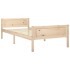 Estructura de cama sin colchón madera maciza de pino 100x200
