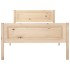 Estructura de cama sin colchón madera maciza de pino 100x200
