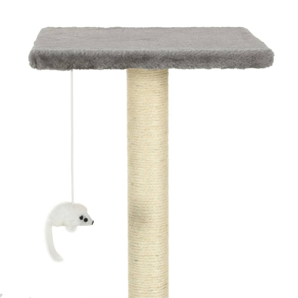Rascador para gatos con postes rascadores de sisal 95 cm