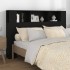 Mueble cabecero negro 160x18,5x104,5