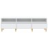 Mueble de TV madera contrachapada blanco 150x30x44,5