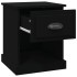 Mesitas de noche 2 uds madera contrachapada negro 39x39x47,5