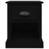 Mesitas de noche 2 uds madera contrachapada negro 39x39x47,5