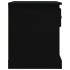 Mesitas de noche 2 uds madera contrachapada negro 39x39x47,5