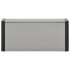 Baúl para desechos de jardín gris 85x34x40