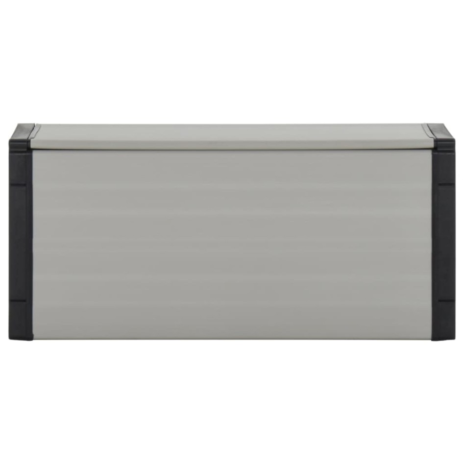Baúl para desechos de jardín gris 85x34x40