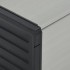 Baúl para desechos de jardín gris 85x34x40