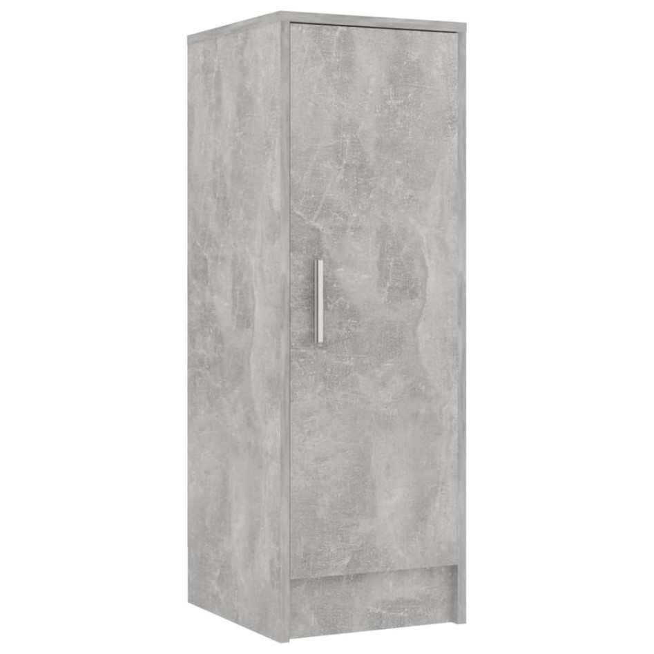 Mueble zapatero de aglomerado gris hormigón 32x35x92