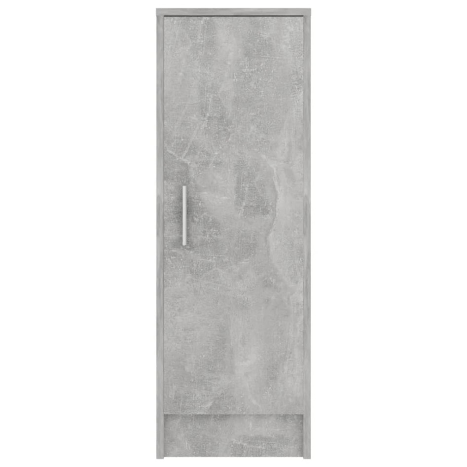 Mueble zapatero de aglomerado gris hormigón 32x35x92