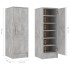 Mueble zapatero de aglomerado gris hormigón 32x35x92
