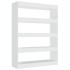 Estantería/divisor de espacios blanco brillante 100x30x135