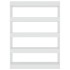 Estantería/divisor de espacios blanco brillante 100x30x135