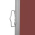 Toldo lateral retráctil marrón 100x600
