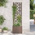 Jardinera con enrejado PP moca 43x43x142