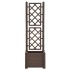 Jardinera con enrejado PP moca 43x43x142